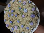 cake with Flower arrangement
