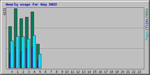 Hourly usage for May 2022