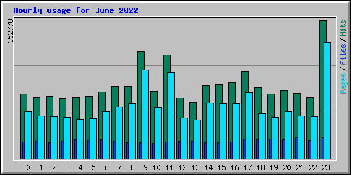 Hourly usage for June 2022
