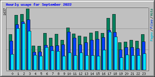 Hourly usage for September 2022