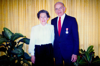 Eleanor Knight with her husband, Allen