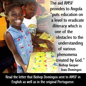 Click here to read the full letter in English as well as the original Portuguese that Bishop Gaspar Joao Domingos sent to AMSF.