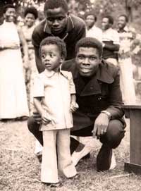 Dr. Filipe Matuba with his son